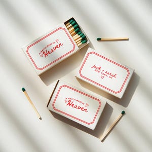 Matchbox Favor | Canva Template | Personalized Matches | Wedding Matchbox | Wedding Gift | Custom Matchbox | DIY Matches | Gift for Couple