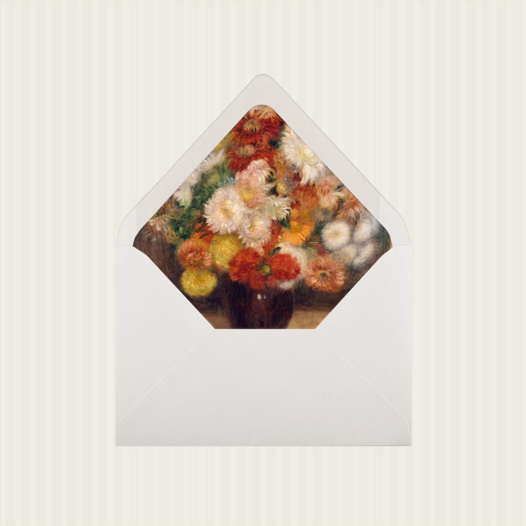 Fall Floral Envelope Liner Template: DIY Wedding Invitation Insert (PDF ...