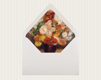 Fall Floral Envelope Liner Template: DIY Wedding Invitation Insert (PDF Download)