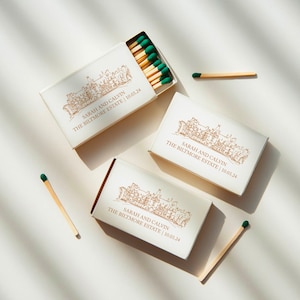 Custom Venue Illustration for Matchbox, Matchbook | Hand-Drawn Event Art | Personalized Wedding Favor | New Homeowner Gift | SVG PNG Art
