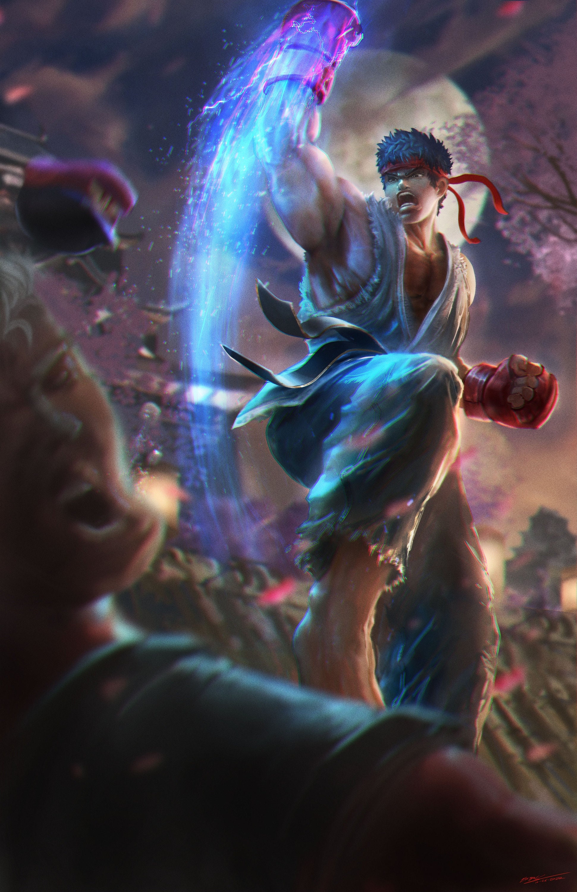 street fighter ryu fan art by me  Art Board Print for Sale by