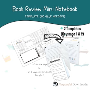 Book Review Mini Notebook Printable