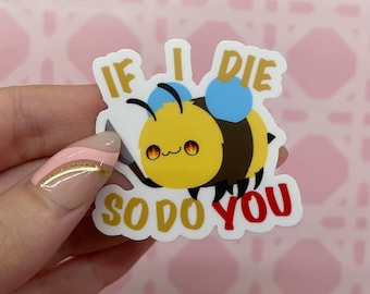 Chaotische Biene Sticker