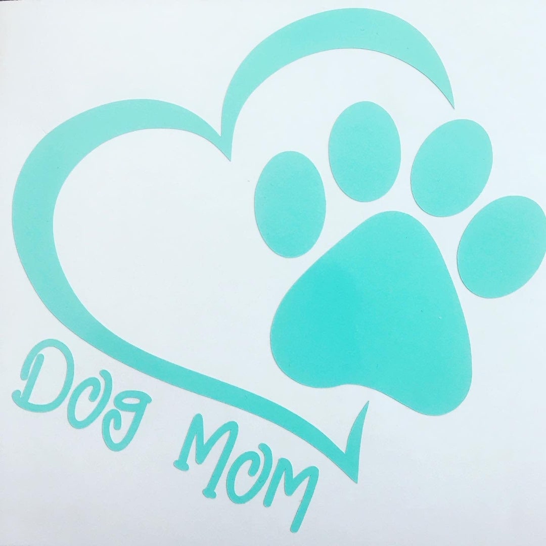 Dog Mom Decal for Dog Moms Dog Momma Decal Laptop Dog Etsy