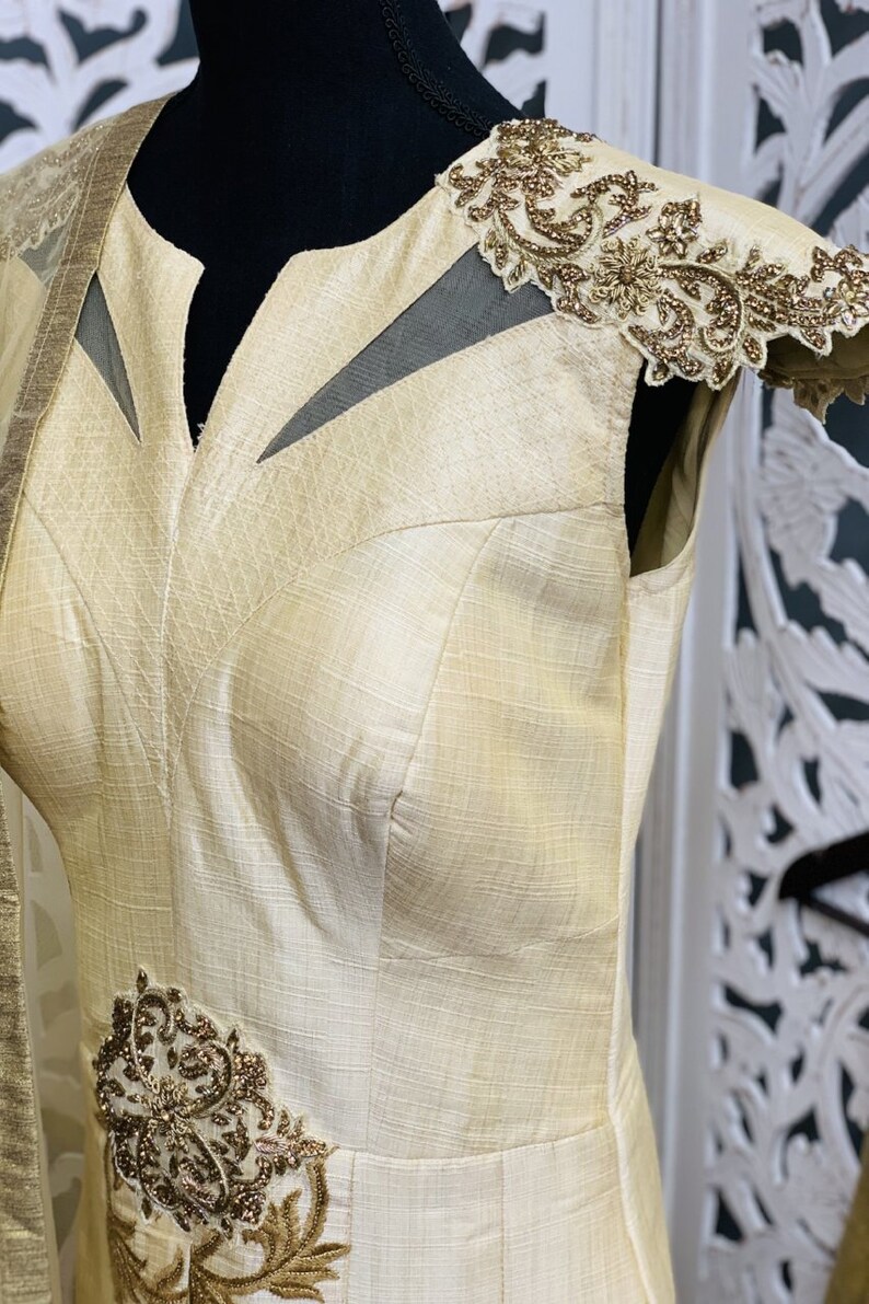 Off-White Anarkali Suit