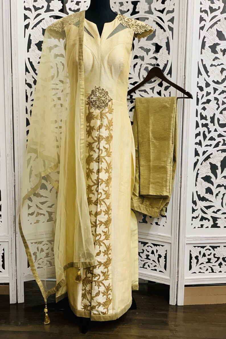 Off-White Anarkali Suit