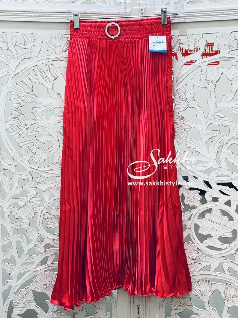 Pink Pleated Skirt