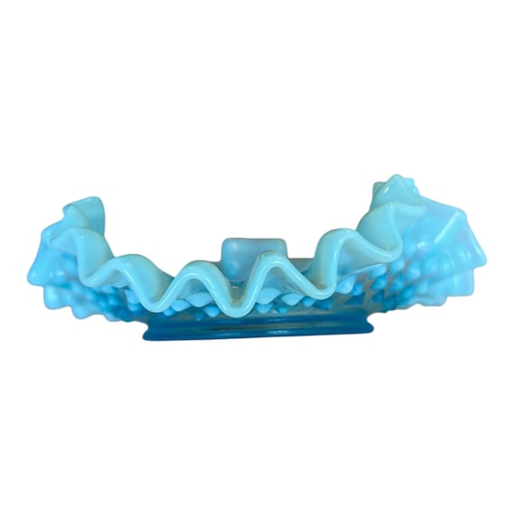 ヴィンテージ フェントン アクアブルー ホブネイル オパールセント