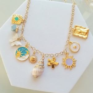 Collar charms personalizado Sisters, collar con letras iniciales, diseña tu propia joyería personalizada, ideas de regalo para ella
