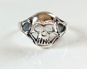 Anillo Plata Rockero Etsy