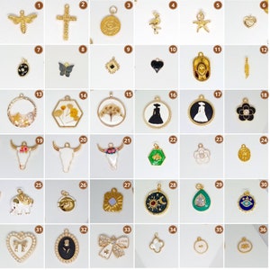 Collier personnalisé de 10 charmes, collier de lettres initiales, concevez vos propres bijoux personnalisés, idées cadeaux pour elle image 7