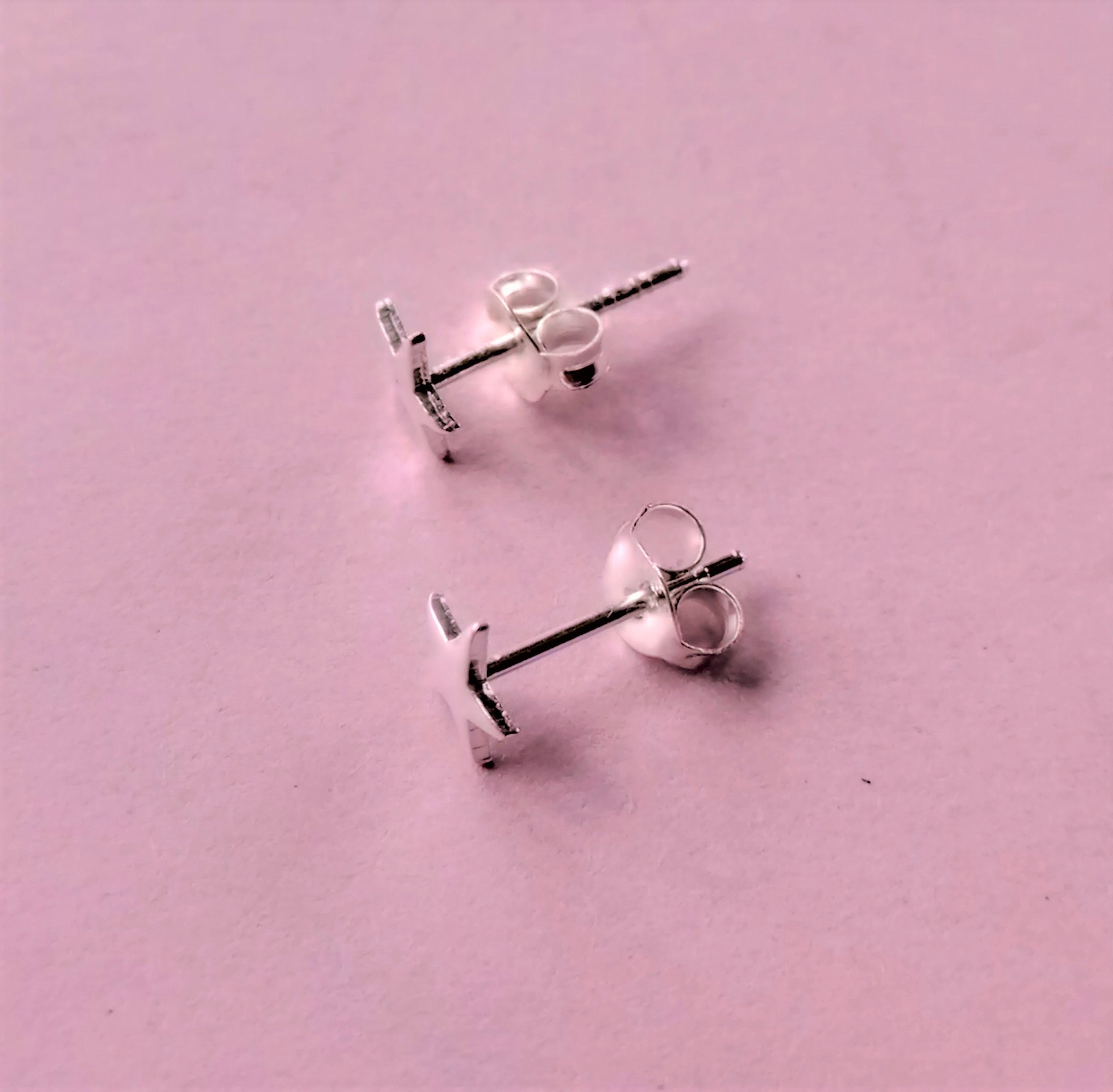 Silver Star Earrings, Small, Simple and Minimalist Earrings in the Shape of a Star in 925 Sterling Silver, Sterling Silver Mini Star Studs - Etsy Silver Star Earrings, Small, Simple and Minimalist Earrings in the Shape of a Star in 925 Sterling Silver, Sterling Silver Mini Star Studs - Etsy
