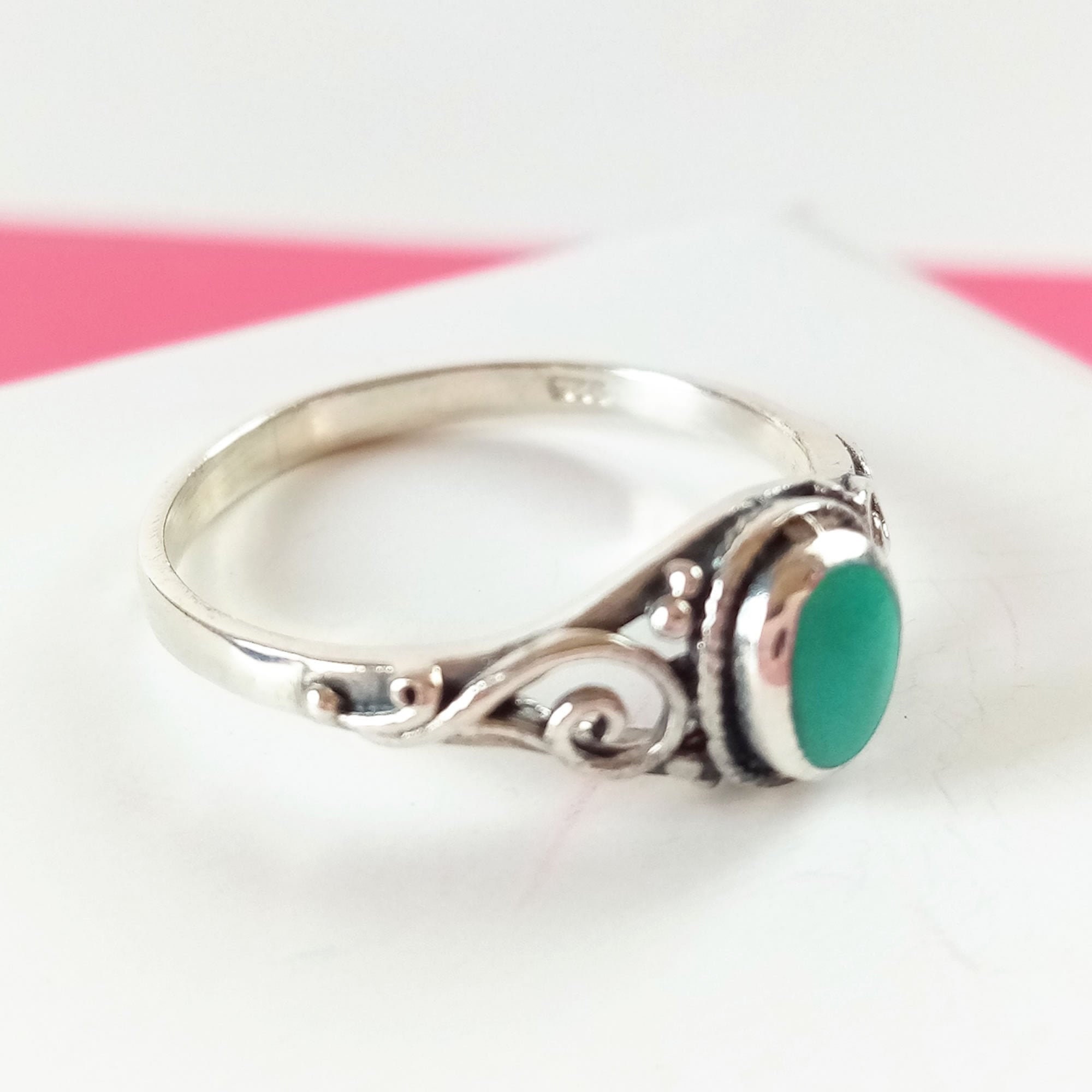 Anillo de Plata 925 con piedra Turquesa Anillo de Mujer | Etsy