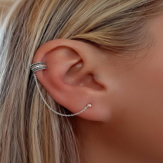 Orecchini di Cartilagine Argento Sterling - Accessori di Lusso