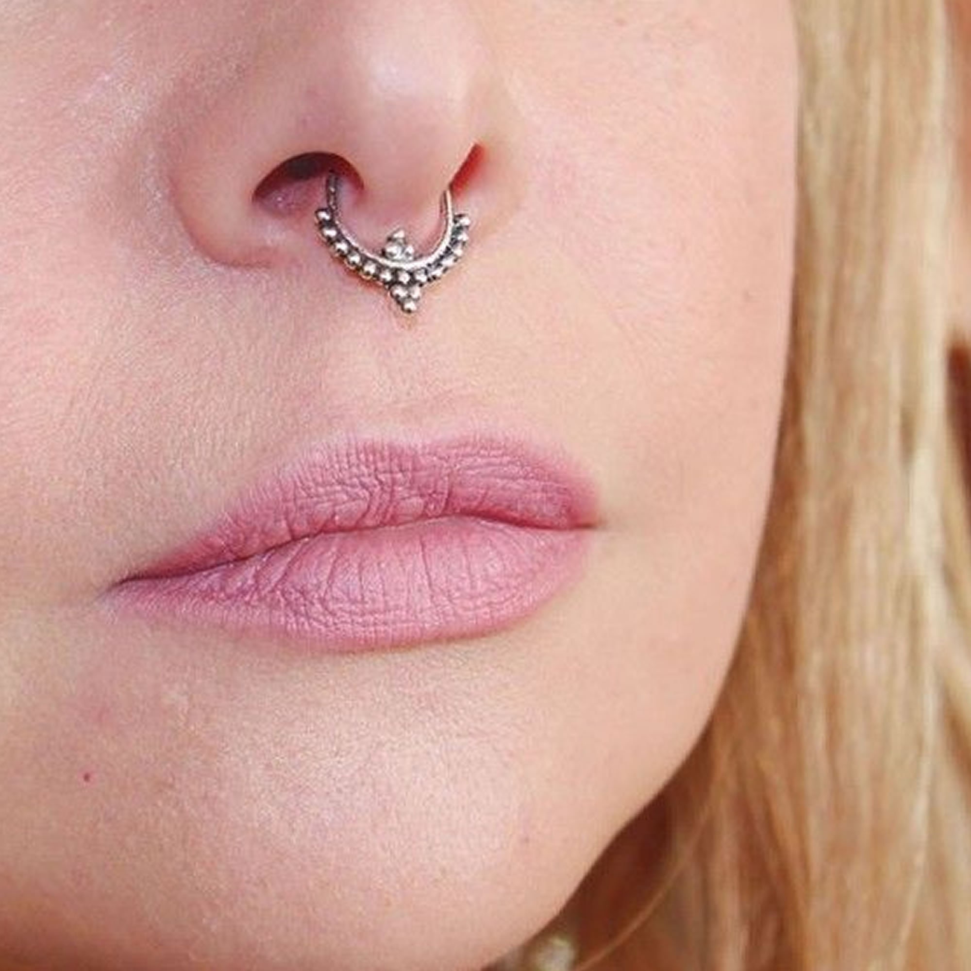 Piercing Naso Anello Orecchino Finto Septum Orecchino Al Naso