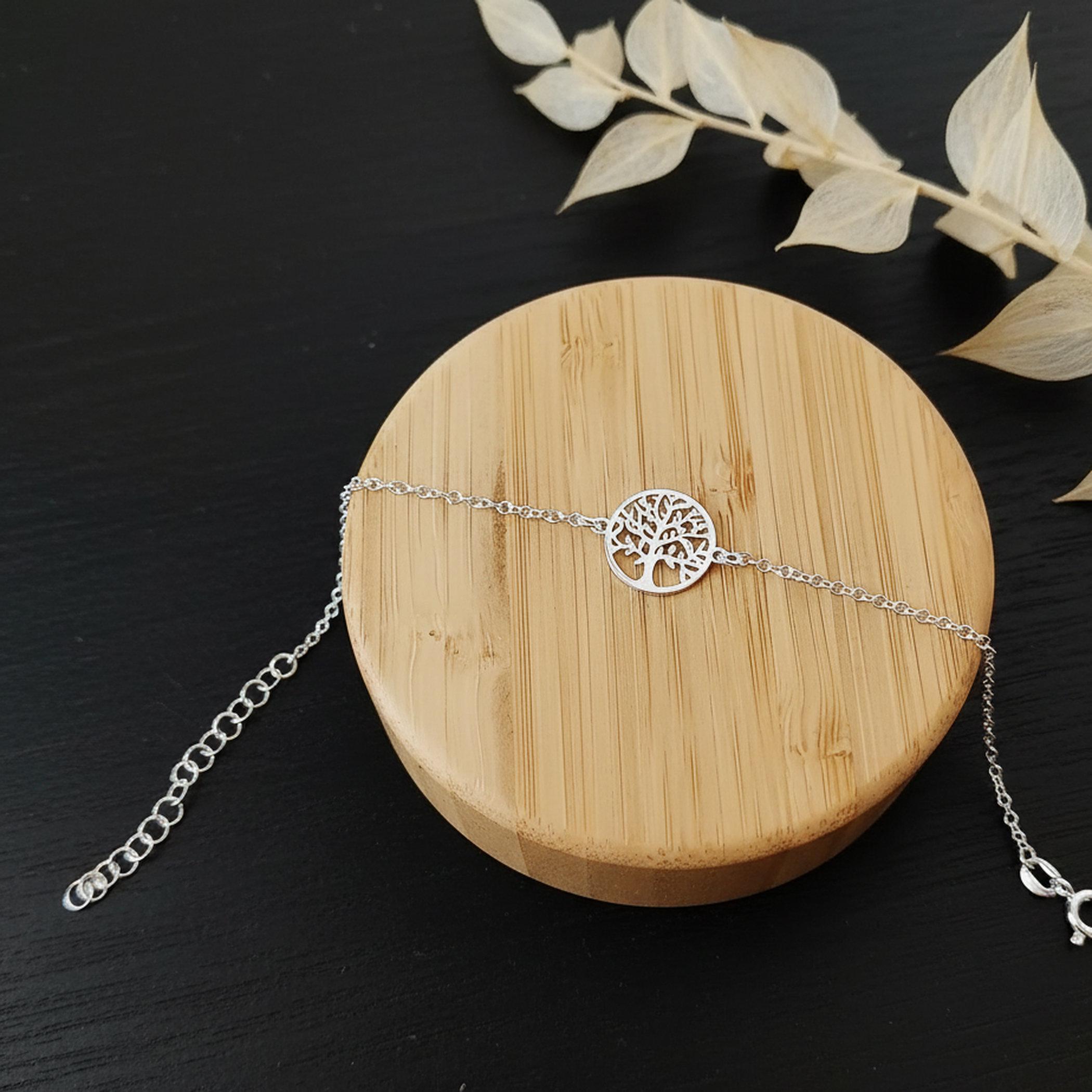 bracciale con medagliette albero della vita in argento 925