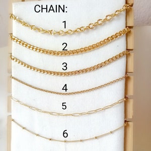 Collier personnalisé de 10 charmes, collier de lettres initiales, concevez vos propres bijoux personnalisés, idées cadeaux pour elle image 9