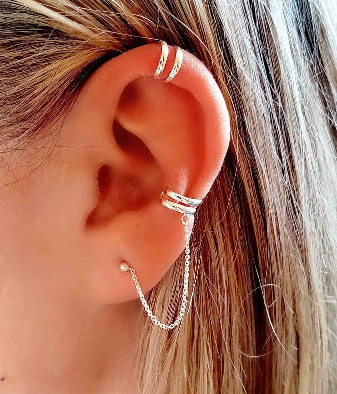 Clips D'oreilles Fixura - Boucles D'oreilles Sans Perçage, Correcteur Pour Oreilles Décollées, Couleur Argent Ou Or