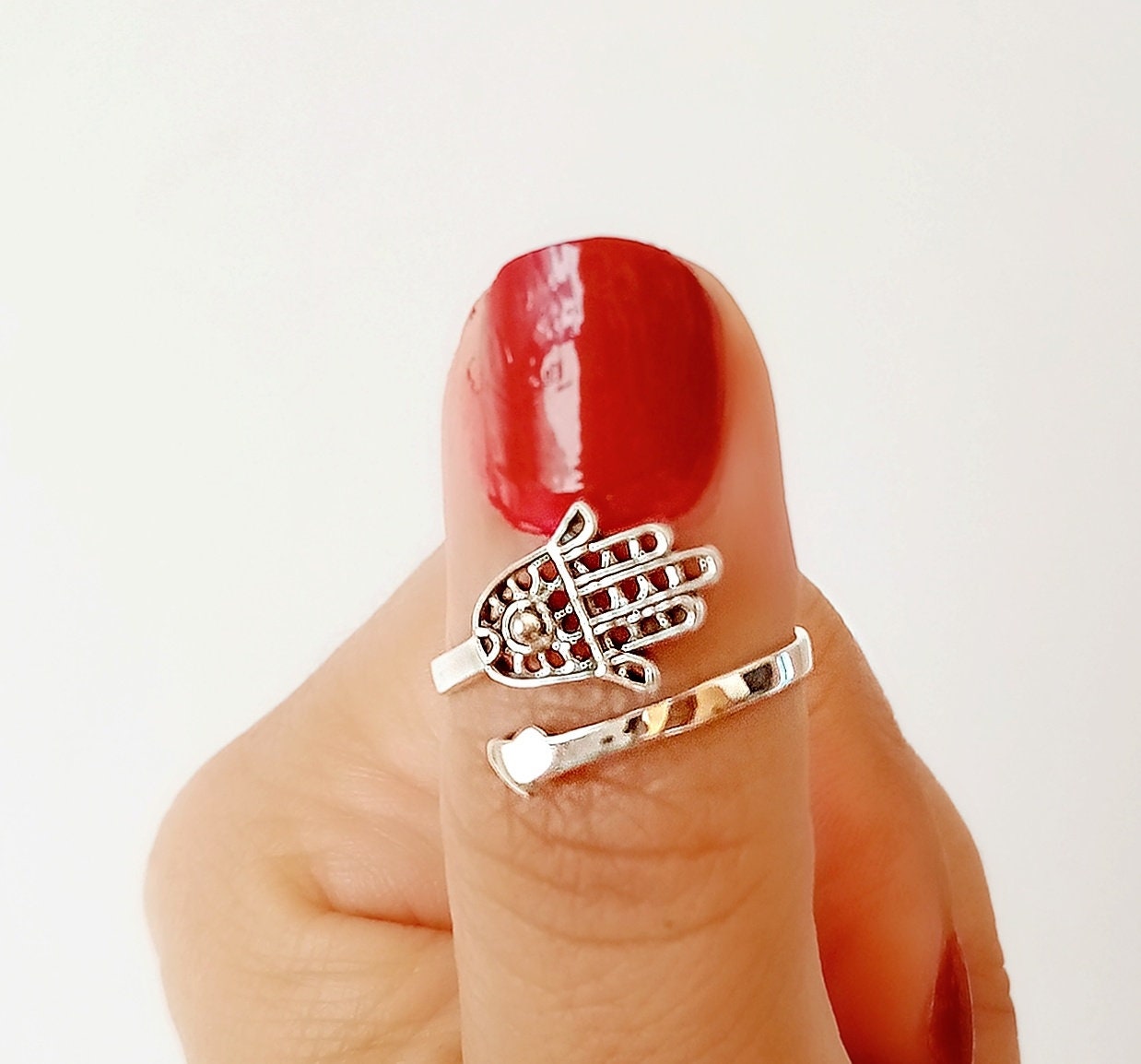 Anillo mano de fatima plata sale