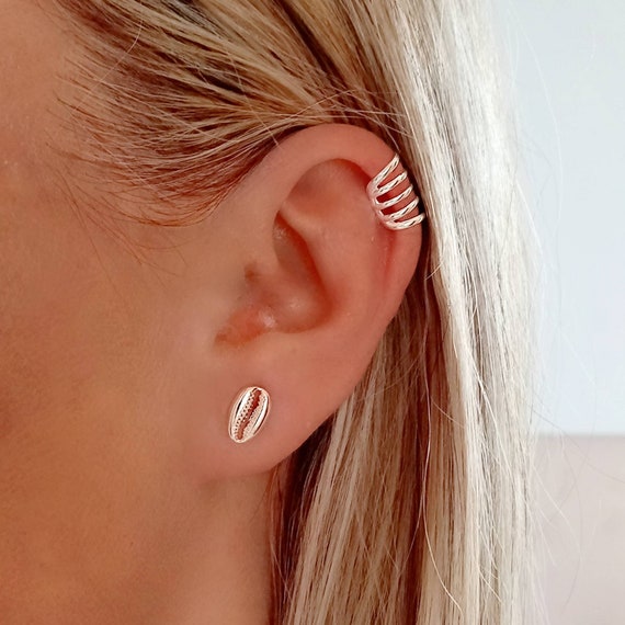 PAGOW Cuff Earrings 925 Sterling Silver CZ Non-Piercing Fake Helix Cartilage Conch for Women Various Styles Adjustable Minimalist Ear Clip adornment Gifts