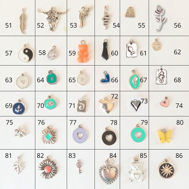 Personalized Stainless Steel Necklace With Mediterranean Charms Create