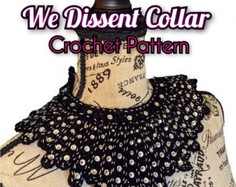 PATRÓN DE GANCHILLO RBG Collar We Dissent