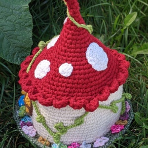 CROCHET PATTERN Enchanted Fairy House Hat image 4