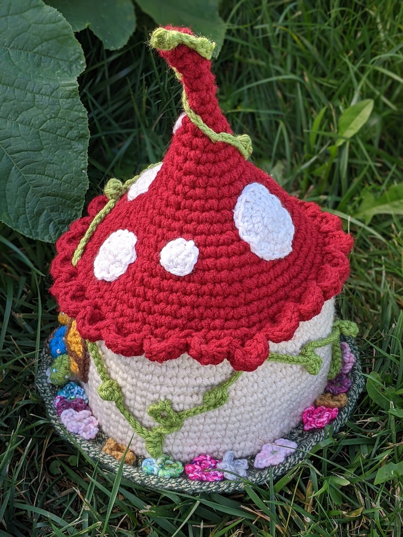 CROCHET PATTERN Enchanted Fairy House Hat image 4