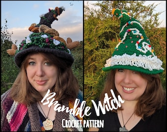 CROCHET PATTERN Bramble Witch Hat