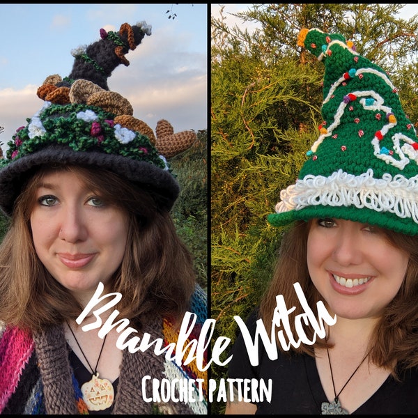 CROCHET PATTERN Bramble Witch Hat