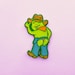 V2 Chaps Frog Enamel Pin | Soft Enamel Dyed Metal Pin | Cute Cowboy Lapel Pin
