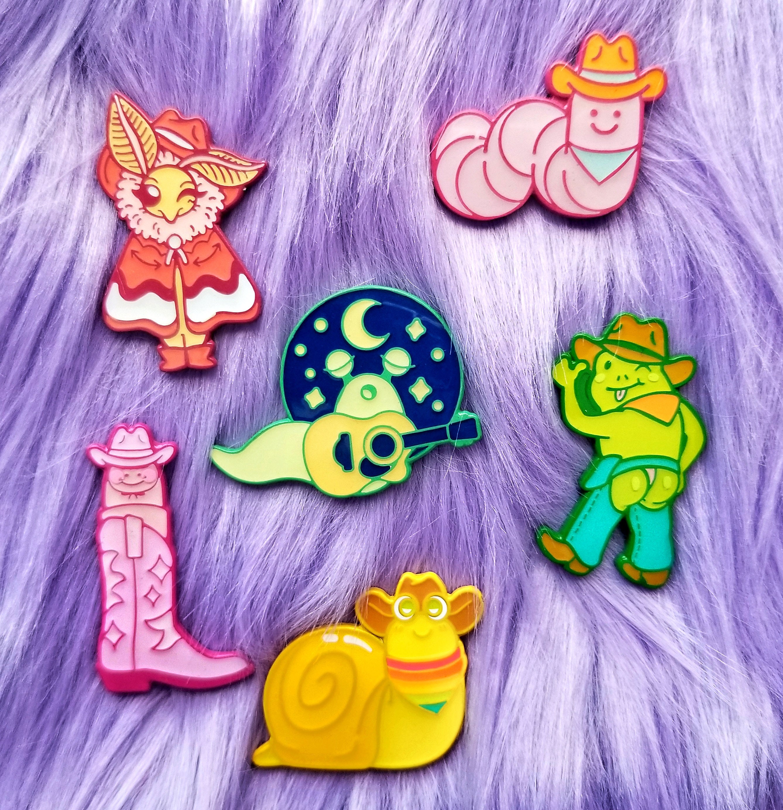 SECONDS SALE Cowboy Crawlies Enamel Pins | Soft Enamel Bug Pins | Cut…