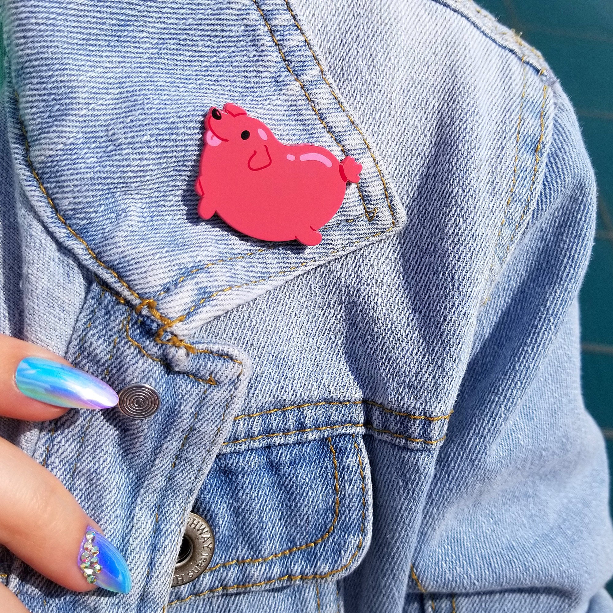 Sausage Dog Enamel Pin | Soft Enamel Weenie Dog Pin | Cute Dachschund…