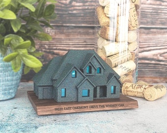 Realtor Closing Gift, Scale Model of Your Home, Real Estate Gift, Gift for Realtor, New Home Purchase, New Homeowner Gift, Realtor Client