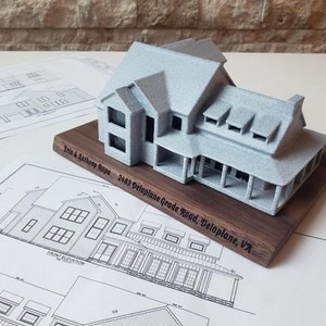 3D House Portrait, Custom House Replica, Scale Model Home