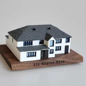 Model of Your House, Realtor Closing Gift, New Homeowner Gift, Moving Away Gift, Scale Model Home