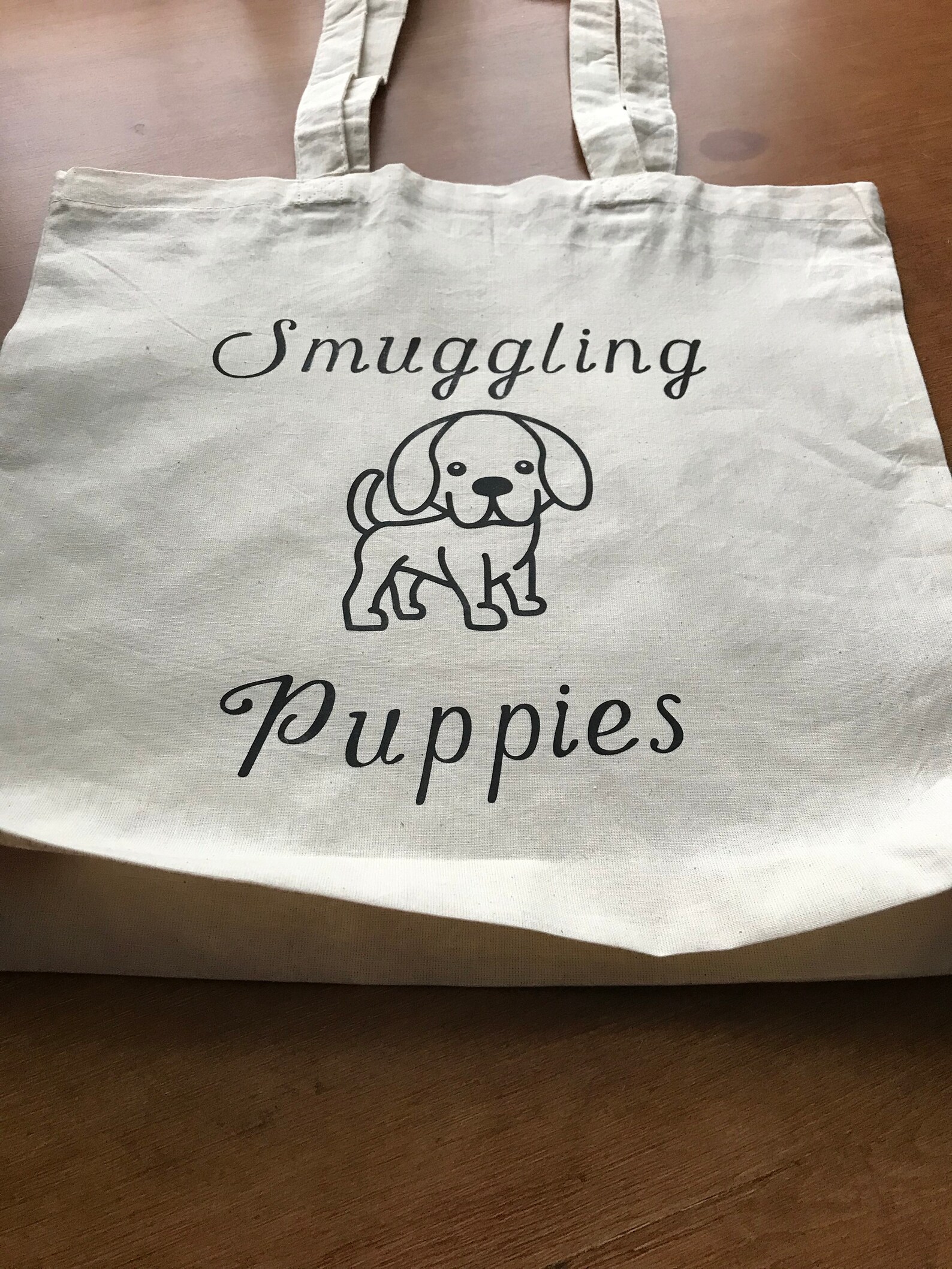 Smuggling Puppies Bag Reusable Shopping Bag Etsy UK