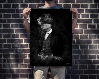 PEAKY BLINDERS Arthur Shelby PICTURE CANVAS WALL ART /"18X24/"