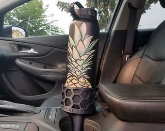 高温カップホルダーアダプター - ブラック | 36オンス YETI または 32/40オンス Hydroflask ブーツ付きで使用可能 | 3D プリント