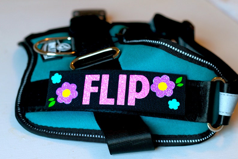 Personalized Custom Dog Harness Patches With Glitter or Etsy