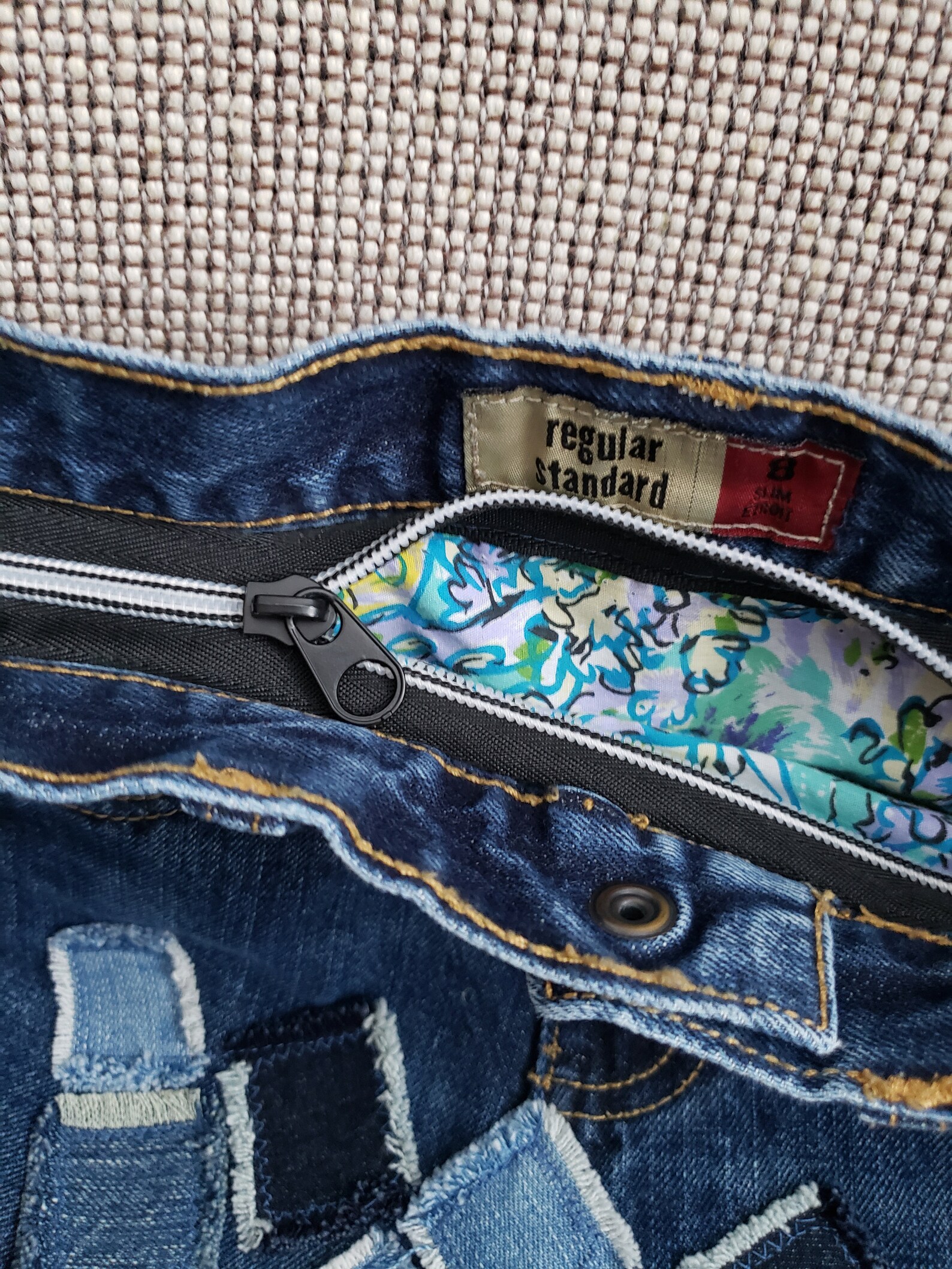 Crossbody Bag With Patch Design Etsy