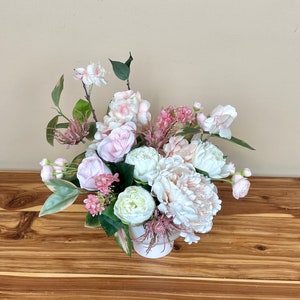 Spring Floral Arrangement, Faux Floral Arrangement, Artificial Flower Arrangement, Silk Flowers