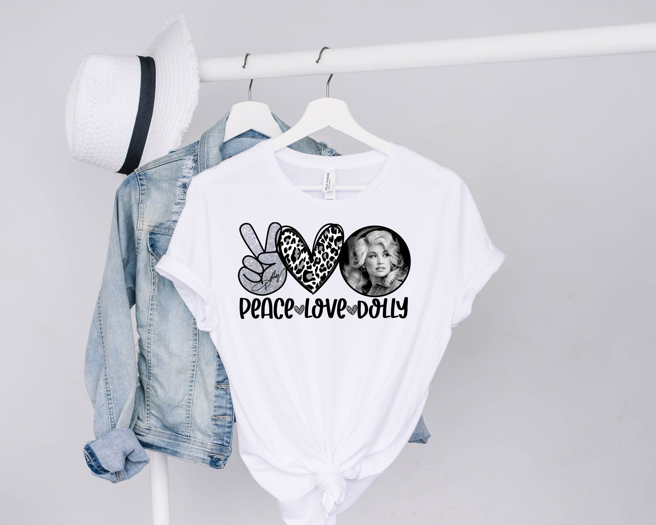 Peace Love Dolly Tee Multiple Colors Dolly Shirt Short Etsy