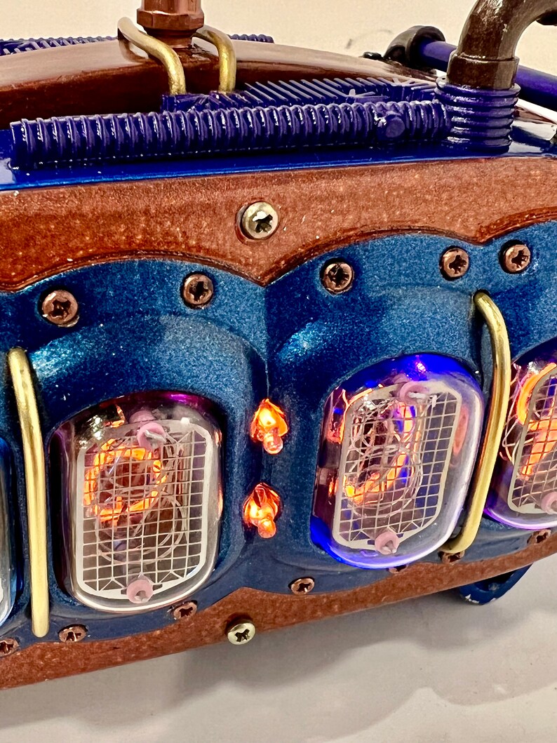 Steampunk Style Nixie Desk Clock Etsy