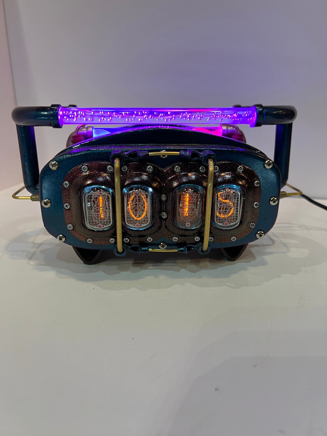 Steampunk Style Nixie Desk Clock Etsy