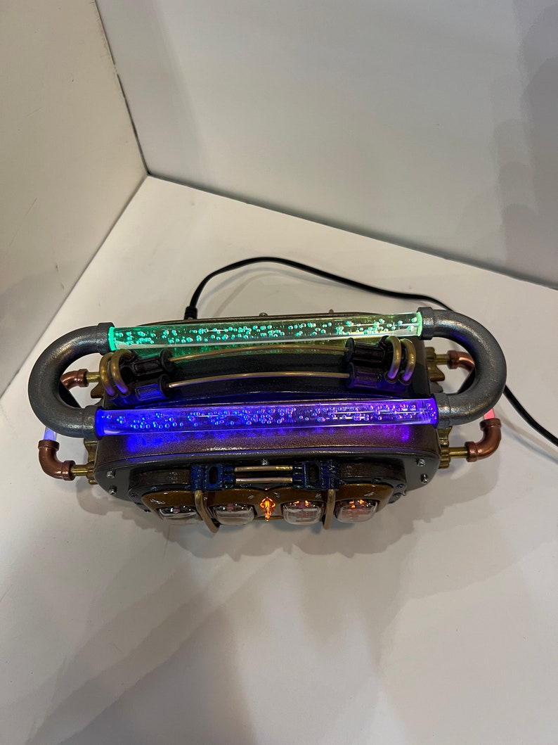 Steampunk Style Nixie Desk Clock Etsy