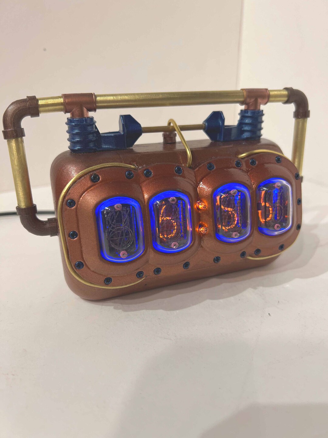 Steampunk Style Nixie Desk Clock Etsy