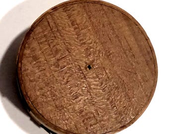 Vintage Shaker Style Wooden Box with US Stamps – Primitive Decor