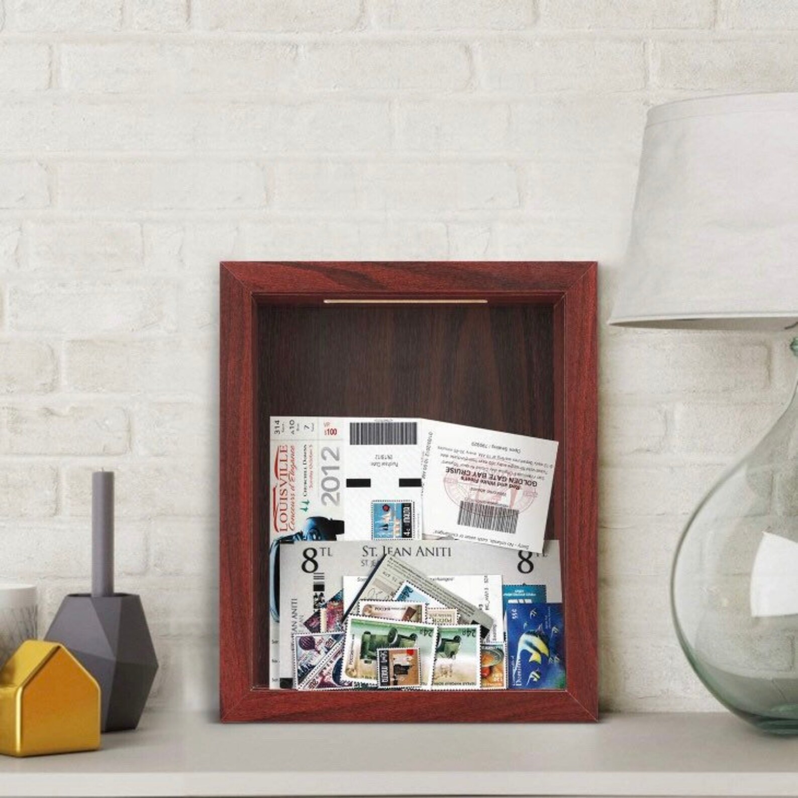 Top Loading Shadow Box with Slot 8x10 Custom Display Case Etsy