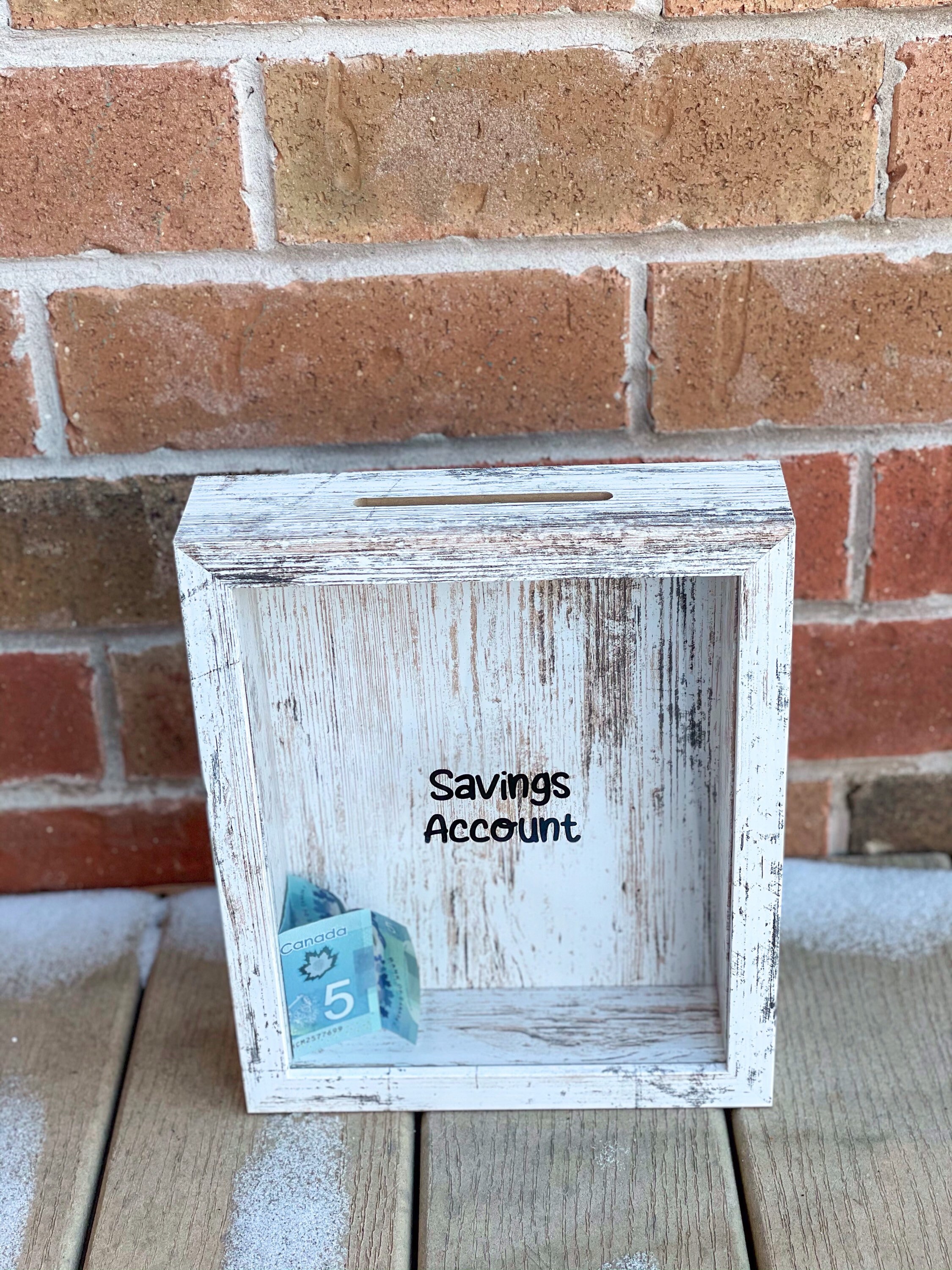 Top Loading Shadow Box with Slot 8x10 Custom Display Case Etsy